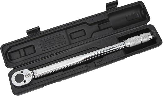 DAUZ 1/2in Drive High Accuracy Click Wrench for Car Repair, Adjustable and Durable, for Engine Chassis, Alloy Steel (#2)