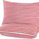 Bed Pillows for Sleeping 2 Pack Queen Size，Super Soft Down Alternative Microfiber Filled Pillows,Pillows for Side and Back Sleepers,20 x 30 Inches,Red