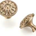 HOME EDIT 5 Pack 1-1/5 Inch Kitchen Cabinet Knobs Rustic Champagne Bronze Drawer Handles for Cabinets, Dressers, Cupboards, Bathrooms, and Bedrooms