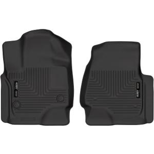 Husky Liners Weather beater Floor Mats | Fits 2018-2024 Ford Expedition, 2018-2024 Lincoln Navigator | Front Row, 2-pc Black - 13341