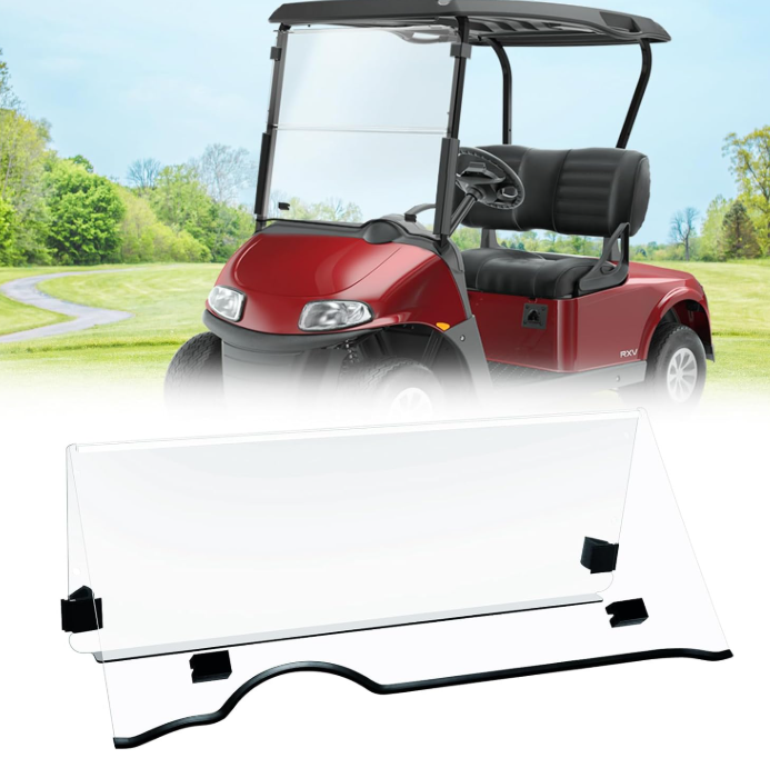 Clear Windshield 2008-UP for EZGO RXV Golf Cart Part Front