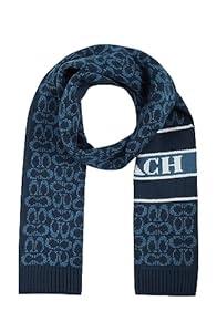 COACH womens Signature C Logo Knit Scarf (One Size)