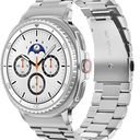 EDIMENS Compatible with Samsung Galaxy Watch 8 Band 40mm 44mm Galaxy Watch 8 Classic 46mm 2025, No Gap Business Stainless Steel Metal Band Strap for Galaxy Watch 8 Men Women, Silver