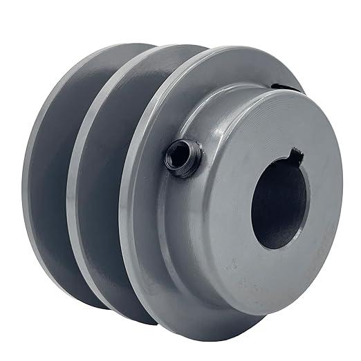 2AK25-3/4 Double Groove Sheaves,v Belt Pulley 3/4 inch bore 2.55" OD,Motor Pulley cast Iron for A AX 3L 4L V-Belts,2AK2534 Pulley