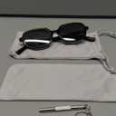 AIEYEZO Retro Rectangular Sunglasses for Women Fashion Square Sun Glasses Trendy Vintage Small Frame Shades