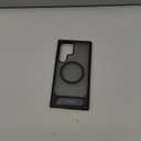 TORRAS Strong Magnetic & Seamless Stand for Samsung Galaxy S24 Ultra Case, Fit for MagSafe, Mil-Grade Drop Protection, Kickstand for Samsung Galaxy S24 Ultra Case, Translucent Back/Black Edge