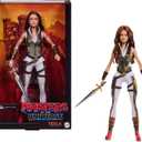 Barbie Signature Doll, Teela Collectible in Jumpsuit, Sword, Doll Stand & Displayable Packaging, Motu Movie Theme