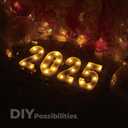 LED Marquee Letter, Light Up Letters, letters for wall decor, Perfect for Parties, Weddings, Store Decorations(3), Waterproof Yard Sign with Neon Effect (White)