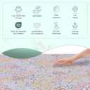 Feather & Stitch Softest 100% Cotton Sheets, 300 Thread Count Percale Weave Bedding, 16" Deep Pocket, Cooling Sheets, Breathable Bed Set, Hotel Premium Quality (Queen, Victorian Floral)
