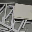 Josmimic Bed Step Stool for Adults, Bedside Steps for Elderly Seniors with NonSlip Handle & LED Light, Stable Assist Rail for High Beds