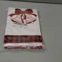 Red Black Buffalo Plaid Merry Christmas Jingling Bell Kitchen Towels Dish Towels, 17x27 Inch Daily Seasonal Winter Decoration Hand Towels Set of 2,Microfiber Farmhouse Decor Tea Towels