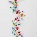 RAZ Imports - 4' Red Plastic Christmas Ball Garland