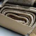 Nautica Runner Rug 2 Piece Set | Indoor Runners for Hallways and Entry Rugs| Non-Skid Entry and Kitchen Door Mat| Machine Washable Carpet Rugs | 26" x 45" & 26" x 60"| Double Border Natural Twist