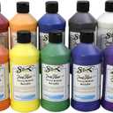 Sax True Flow Heavy Body Acrylic Paint Set, Pints, Assorted Colors, Set of 12 - 439304