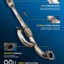 PHILTOP Rear Catalytic Converter Direct-Fit for Lexus, Toyota