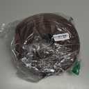 Vinyl Wall Base Baseboard Molding Trim 4" Flexible Self Adhesive Rubber Wall Base Moulding Trim Peel and Stick Design, 4 Inch x 60 Feet, Brown Wood Grain