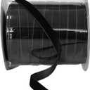 Abbaoww Black Velvet Ribbon 1/2 Inch Wide 50 Yards Christmas Ribbon for Gift Wrapping Flower Bouquet Bow Making Crafts Home Decor