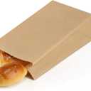 BagDream Brown Paper Lunch Bags 12LB 7x4.5x13.75 Inches 100Pcs Recyclable Kraft Paper Bags Bulk, Disposable, Large for Snack, Lunch, Sandwich, Burger, Baked Food, Craft, Packing | Value bundle, Food storage bags, Craft bags, Takeout