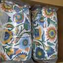 Outdoor High Back Patio Chair Cushions, Fade Resistant & Waterproof Tufted Seat and Back Cushions for Patio Furniture, Patio Chair Cushions 44x22 Inch, Set of 2, Fiesta Floral, 44"x22"x4"
