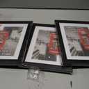 Giftgarden 4x6 Picture Frame Set of 4, 5x7 Frames Matted to 4 by 6 Pictures with Mat or 5 by 7 Photos without Mat, Wall Hanging or Tabletop Display, Black