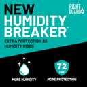 Right Guard Humidity Breaker Antiperspirant & Deodorant for Men, Cold Front Scent, 2.5oz (4 Pack) Invisible Solid, 72 Hour Sweat and Odor Control, Humidity Activated