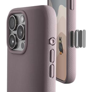 TineeOwl for iPhone 16 Pro Max Magnetic Case, Covered Camera Control Button, Compatible with MagSafe, TPU, Minimalist, Slim/Thin, Grippy - Dune Series (Dusty Lilac, iPhone 16 Pro Max)