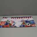 4th of July Mailbox Covers Magnetic Standard Size 18" x 21", Patriotic Mailbox Cover Red and Blue Floral Mailbox Post Letter Box Cover for Independence Day Memorial Day Garden Yard Decor