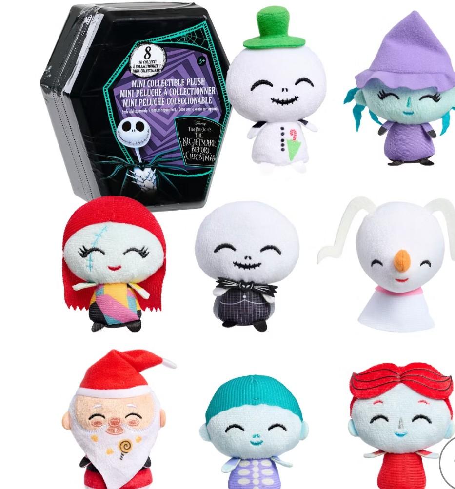 The Nightmare Before Christmas Disney Tim Burton's Collectible Plush,Pack of 3