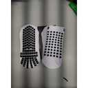 Lux Dual Grip Socks - Soccer Grip Socks for Men and Women. GripArray Performance & Comfort (Small, White)