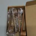 4PCS Wooden Measuring Scoops Acacia Wooden Scoops For Jars Small Wood Scoop For Coffee Measuring Spoons Wood Scoop For Containers Daily Powder Salt Bath Soap Scooper Acacia(30ml&15ml)