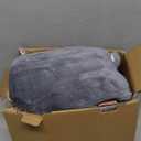 Homemate Heated Blanket Electric Throw - 50"x60" Heating Blanket Throw 1/2/4/6/8 Hours Auto-Off 10 Heat Level Over-Heat Protection Flannel Sherpa ETL Certification (01 - Light Grey)