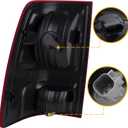 Boine Right Side Tail Light Compatible With 2009-2018 Dodge Ram 1500 2500 3500 - Bulb Included (Right Passenger Side)
