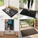 BEHERO Front Door Mat Indoor Outdoor Entrance, 29.5" x 17" Welcome Mat for Entryway, Heavy Duty Absorbent Door Mat, Non Slip Door Mats Outside, Entry Doormat, Beige