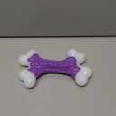 Tough Dog Chew Toys for Aggressive Chewers Large Medium Breed Bacon Flavor, Bone Toy Dog, Nylon Heavy Duty Extreme Indestructible Teething Training (1 Count, Purple 01)