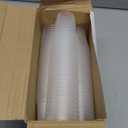 Yaomiao 200 Pcs 2 Inch Clear Mini Plastic Plant Pot Nursery Seedling Pots Seed Starter with Drainage Holes for Indoor Outdoor Garden Succulent Plants Cuttings Transplanting