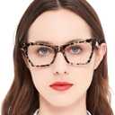 OCCI CHIARI Oversized Cat Eye Reading Glassesfor Women Retro Strong Reader 1.0 1.5 2.0 2.5 3.0 3.5 4.0 (Gray)
