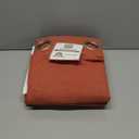 H.VERSAILTEX Extra Long Linen Curtains 108 Inches for Living Room Set of 2 Panels Grommet Drapes Light Filtering Privacy Curtains for Patio Door, 52" W x 108" L, Orange Rust