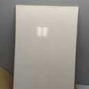 Lightomorrow Bulletin Board 30 x 20 inches, Oatmeal White Pin Board Vision Board, Golden Aluminum Framed Fabric Cork Board with 10 Push Pins