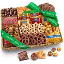 A Gift Inside Happy Holidays Chocolate Caramel and Crunch Grand Gift Basket (EXP 09/25/26)