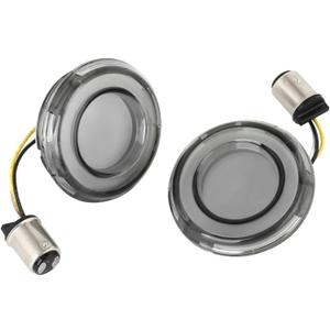 Motorcycle Indicators Motorcycle 1157 Style LED Indicator Front Turn Signal Light For Ha&rley Touring Breakout CVO Road Glide Fat Boy Softail (Black2)