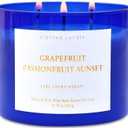 Grapefruit Passionfruit Sunset 3-Wick Scented Soy Candle, 15.8 oz | Large Tropical Citrus Candle for Home | Strong Aromatherapy Stress Relief Candles | Gift for Women & Men | Long-Lasting Clean Burn