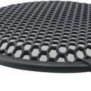 2pcs 12 Inch Speaker Grille Cover ABS Mesh with Mounting Screws Plastic Mesh Cover Stage Box Exterior Mesh Cover Plastic Legged Mesh Frame Sound Speakers for Home Audio Black