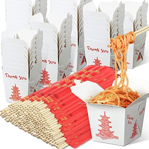 17 Sets 8 oz Chinese Take out Boxes