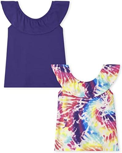 The Children's Place Girls Short Sleeve Ruffle Tank Top Size XS/TP Taille 4