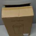 Bathroom Automatic Trash Can 4 Gallon Touchless Motion Sensor Small Garbage Can with Lid Smart Electric Plastic Narrow Garbage Bin for Living Room Bedroom Office Kitchen (Black)