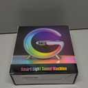 BKDRL Bluetooth Speaker Lamp with Wireless Charger, RGB Night Light, Alarm Clock, App Control - White