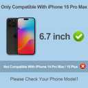 PDDKISS Compatible for iPhone 15 Pro Max Privacy Screen Protector Tempered Glass 6.7 Inch, Purple Gradient Anti Spy Anti Blue Light HD Easy Installation