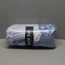 Mybedsoul Blue Boho Quilt Set Queen Size,3 Pieces Plaid Floral Bedspread Coverlet Set for All Season,Patchwork Reversible Bedding Set Queen 90"x96"