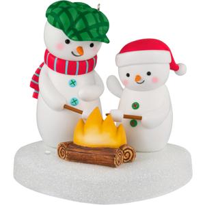 Hallmark Keepsake Christmas Ornament, Roasting Marshmallows Musical, Snowman Collectors Gifts