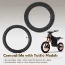 14" Front Wheel Outer Tire with Inner Tube Kit Replacement for Tuttio Soleil 01 for Yozma IN10 for Yozma in 10 for heybike for Eskute Nova MiniTutti Electric Dirt Bike